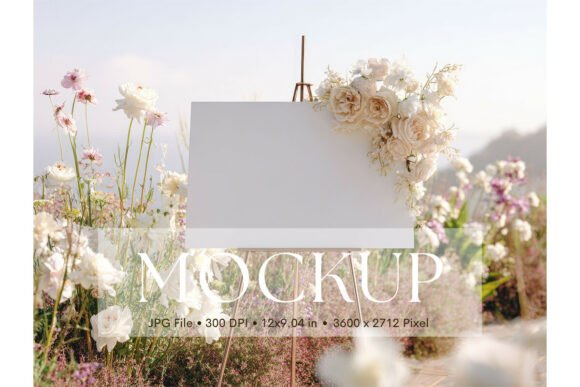 Beautiful Welcome Sign, Wedding Sign Mockup_50