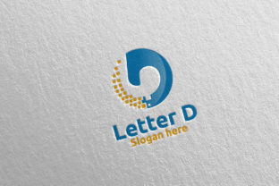 Digital Letter D Logo Design 16: A Modern Branding Asset