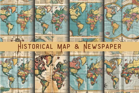 Historical Map & Newspaper Junk Journal