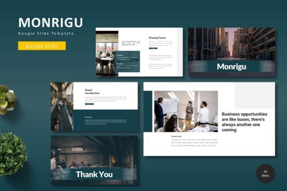Monrigu - Google Slide Template for Modern Presentations