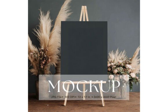 Welcome Sign, Wedding Sign Mockup_152: Showcase Your Artwork