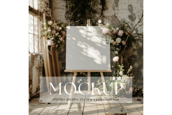 Welcome Sign Wedding Sign Mockup_211: Elevate Your Design Presentations