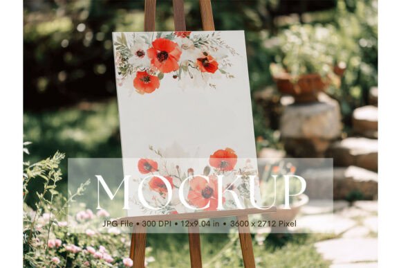 Welcome Sign, Wedding Sign Mockup_6: A Design Asset for Showcase